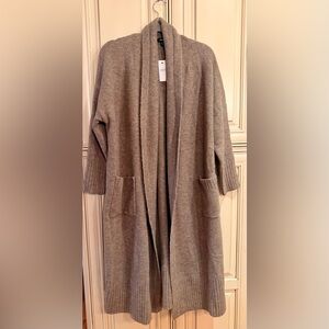 NWT! Express Brown Long Open Cardigan Size Medium